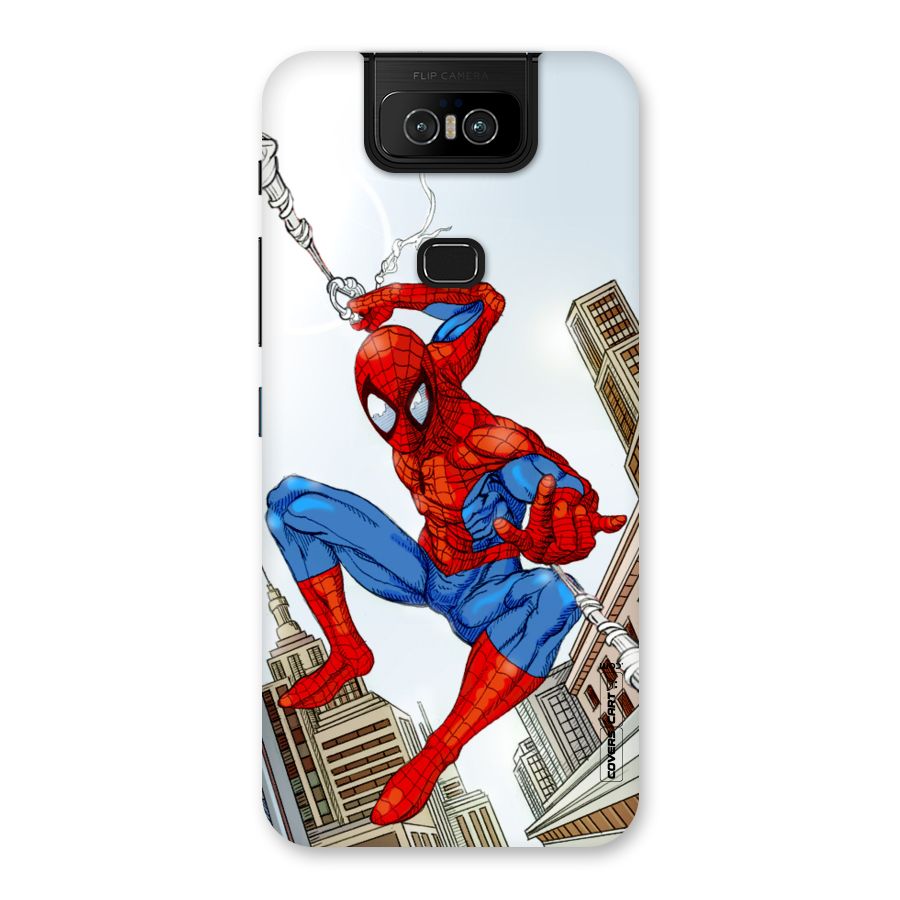 Comic Spider Man Back Case for Zenfone 6z