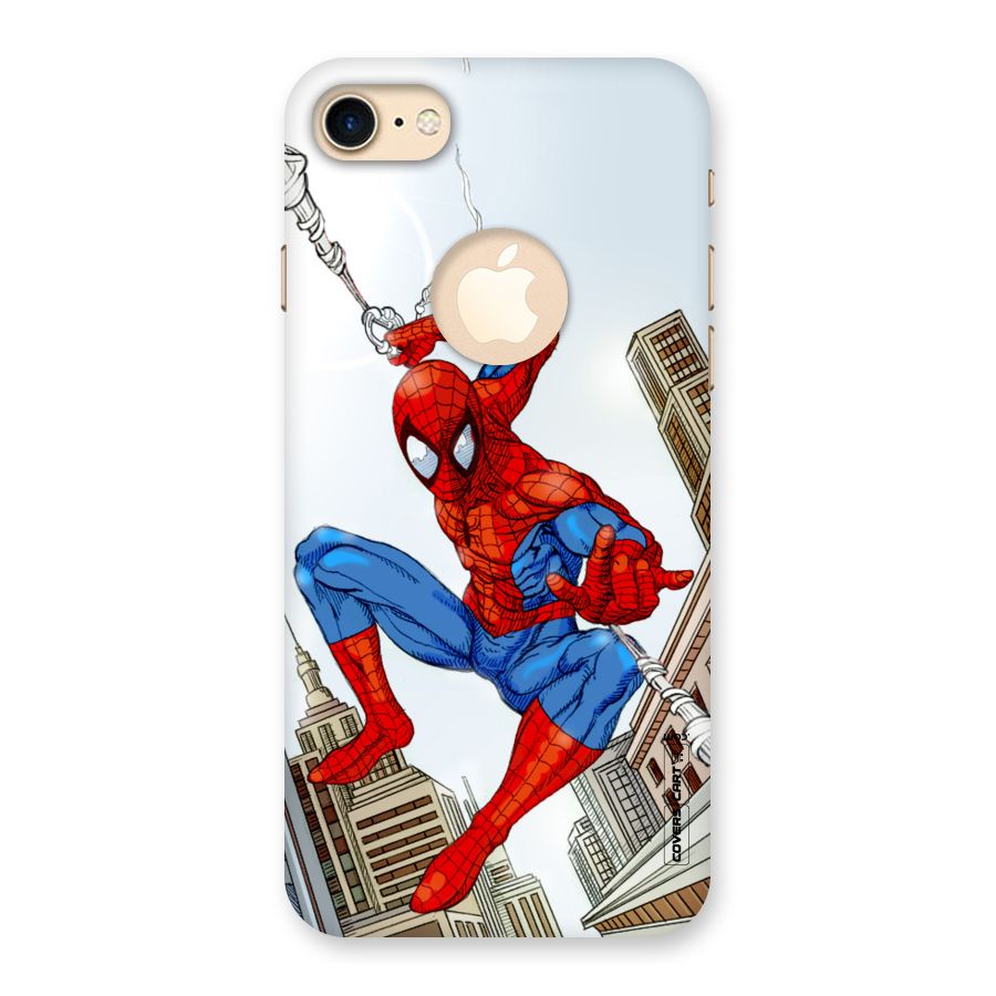 Comic Spider Man Back Case for iPhone 7 Logo Cut