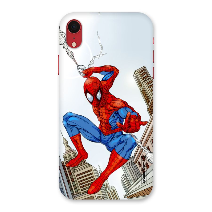 Comic Spider Man Back Case for iPhone XR