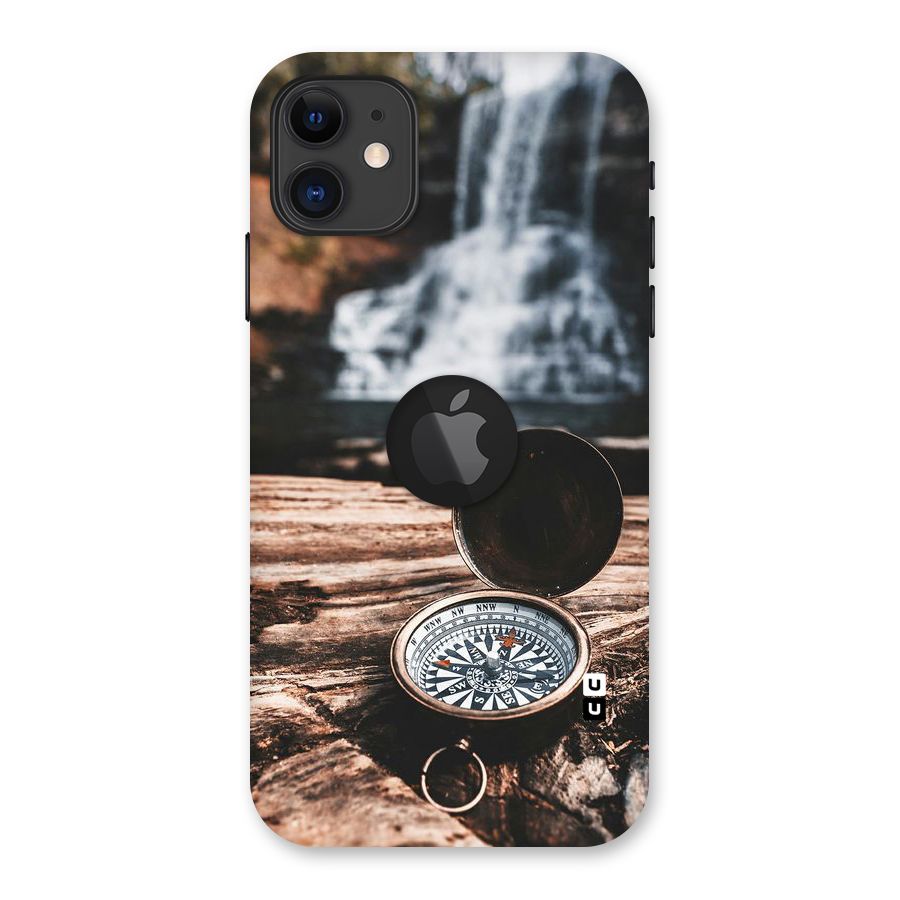 Compass Travel Back Case for iPhone 11 Logo Cut
