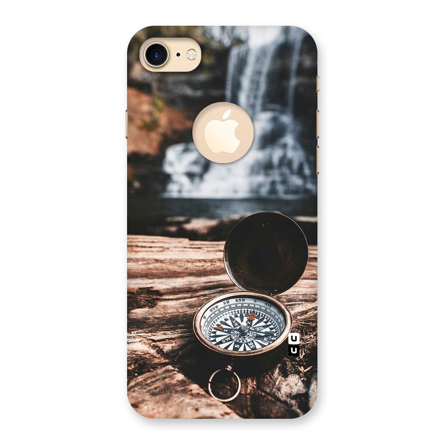 Compass Travel Back Case for iPhone 7 Logo Cut