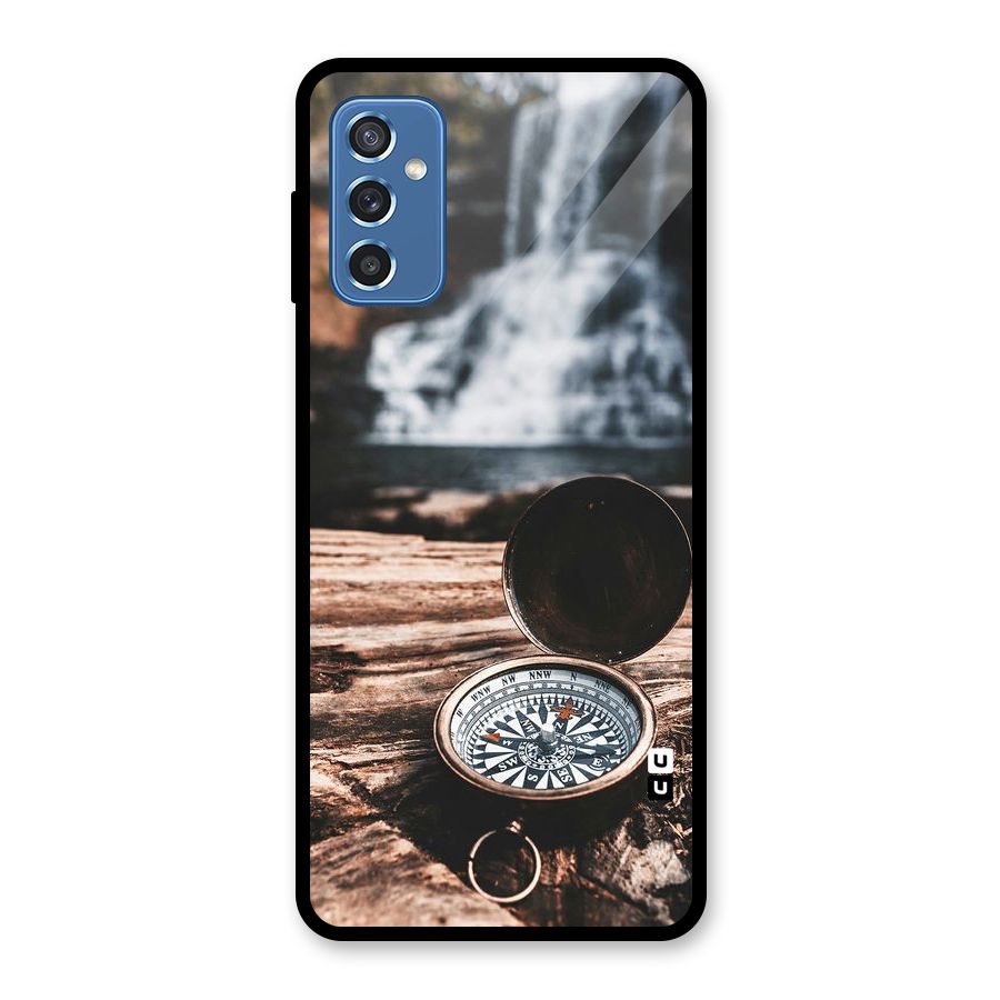 Compass Travel Glass Back Case for Galaxy M52 5G