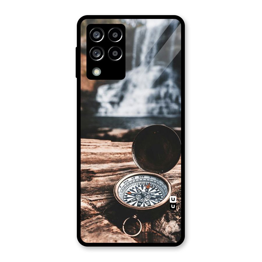 Compass Travel Glass Back Case for Galaxy M53 5G