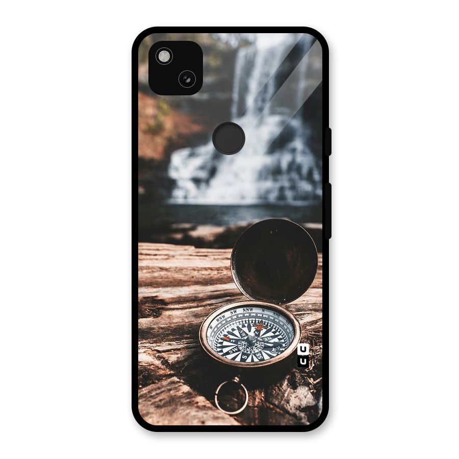 Compass Travel Glass Back Case for Google Pixel 4a