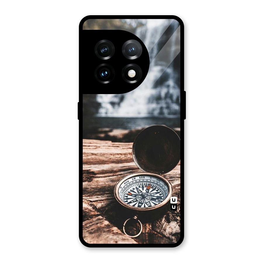 Compass Travel Glass Back Case for OnePlus 11