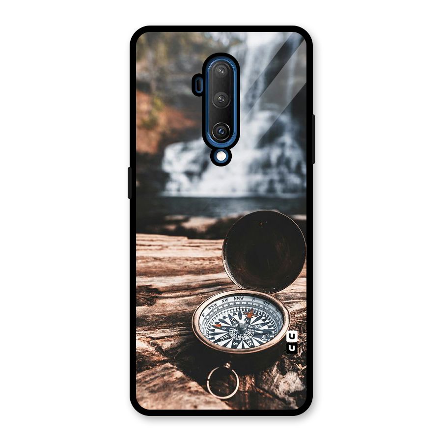 Compass Travel Glass Back Case for OnePlus 7T Pro