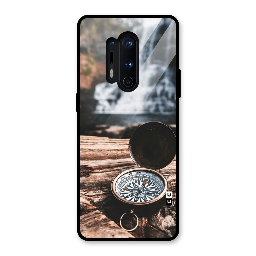 Compass Travel Glass Back Case for OnePlus 8 Pro