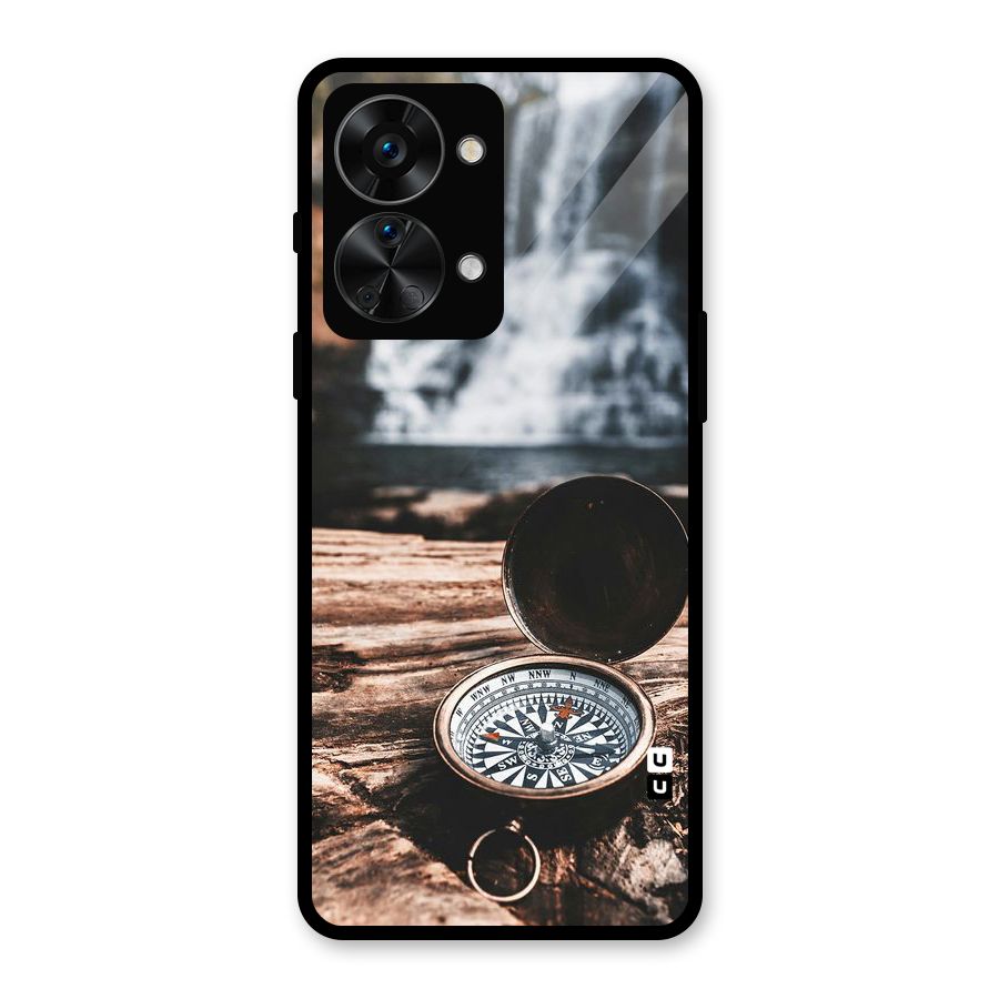 Compass Travel Glass Back Case for OnePlus Nord 2T