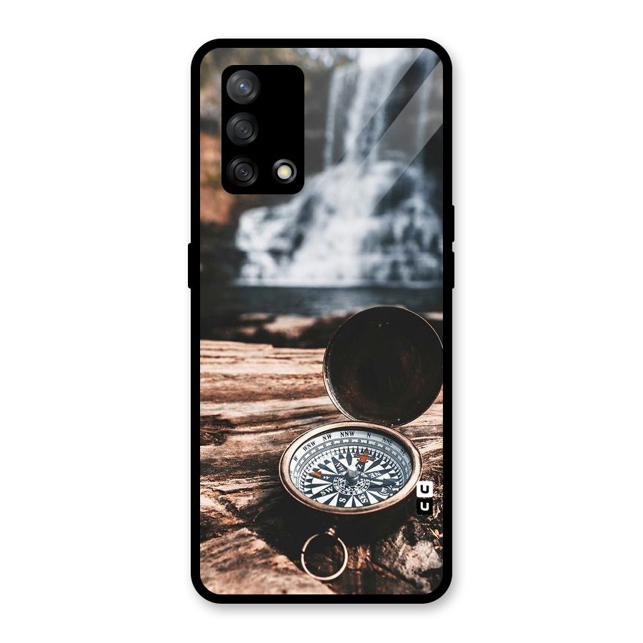Compass Travel Glass Back Case for Oppo F19