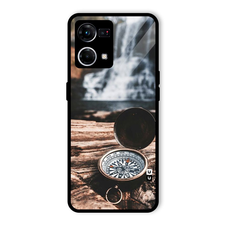 Compass Travel Glass Back Case for Oppo F21 Pro 4G