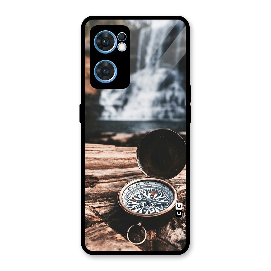 Compass Travel Glass Back Case for Oppo Reno7 5G