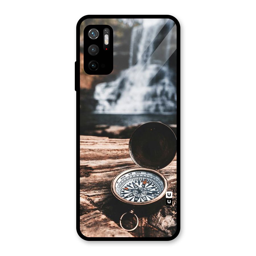 Compass Travel Glass Back Case for Poco M3 Pro 5G