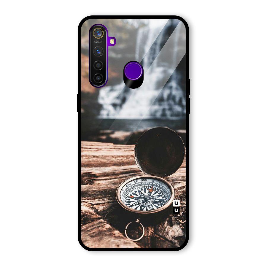 Compass Travel Glass Back Case for Realme 5 Pro