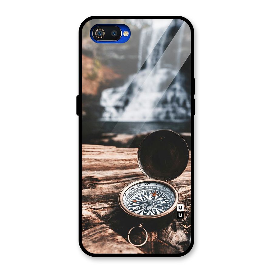 Compass Travel Glass Back Case for Realme C2
