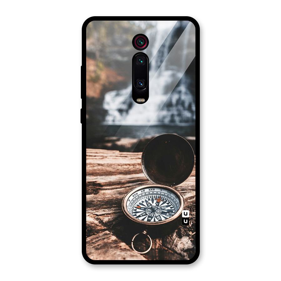 Compass Travel Glass Back Case for Redmi K20 Pro