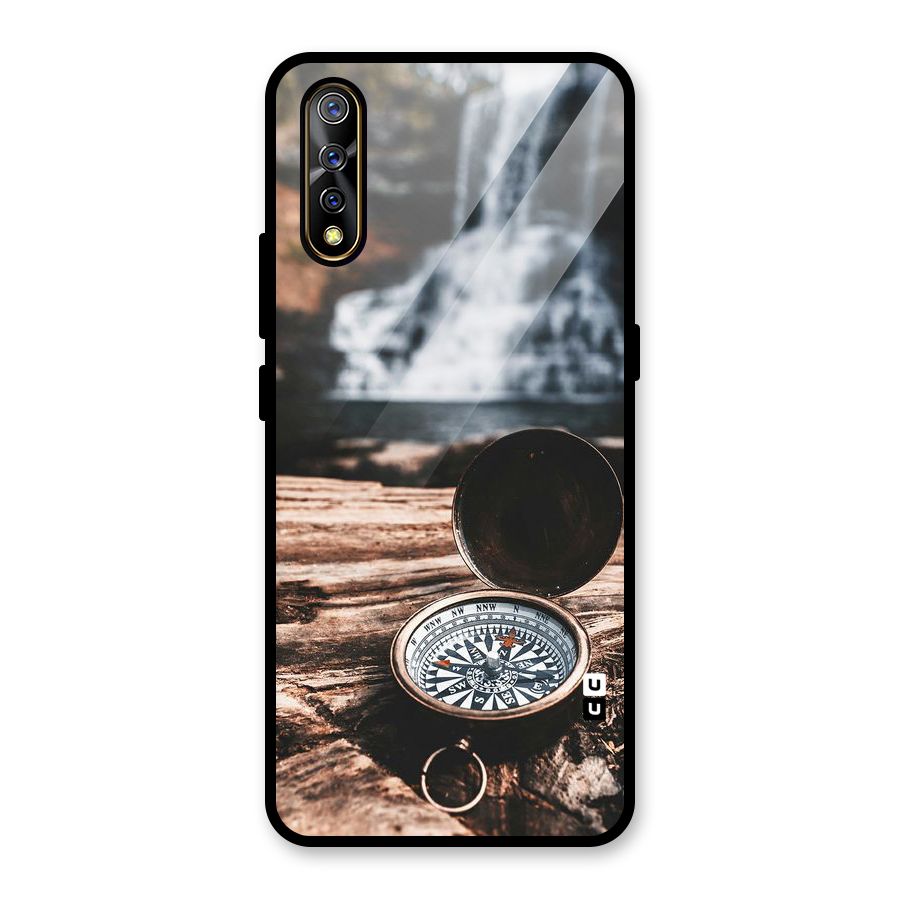 Compass Travel Glass Back Case for Vivo S1