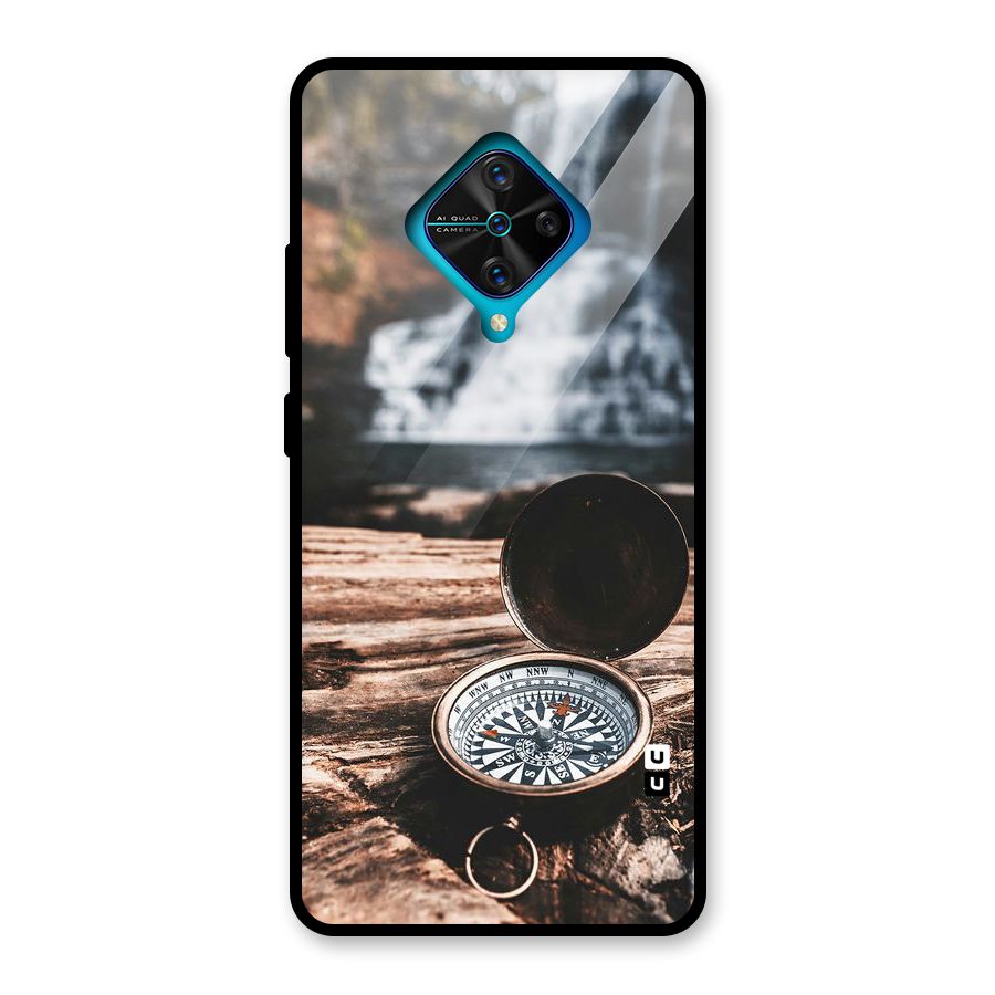 Compass Travel Glass Back Case for Vivo S1 Pro