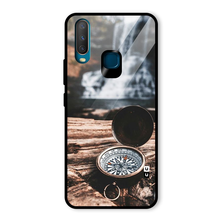 Compass Travel Glass Back Case for Vivo U10