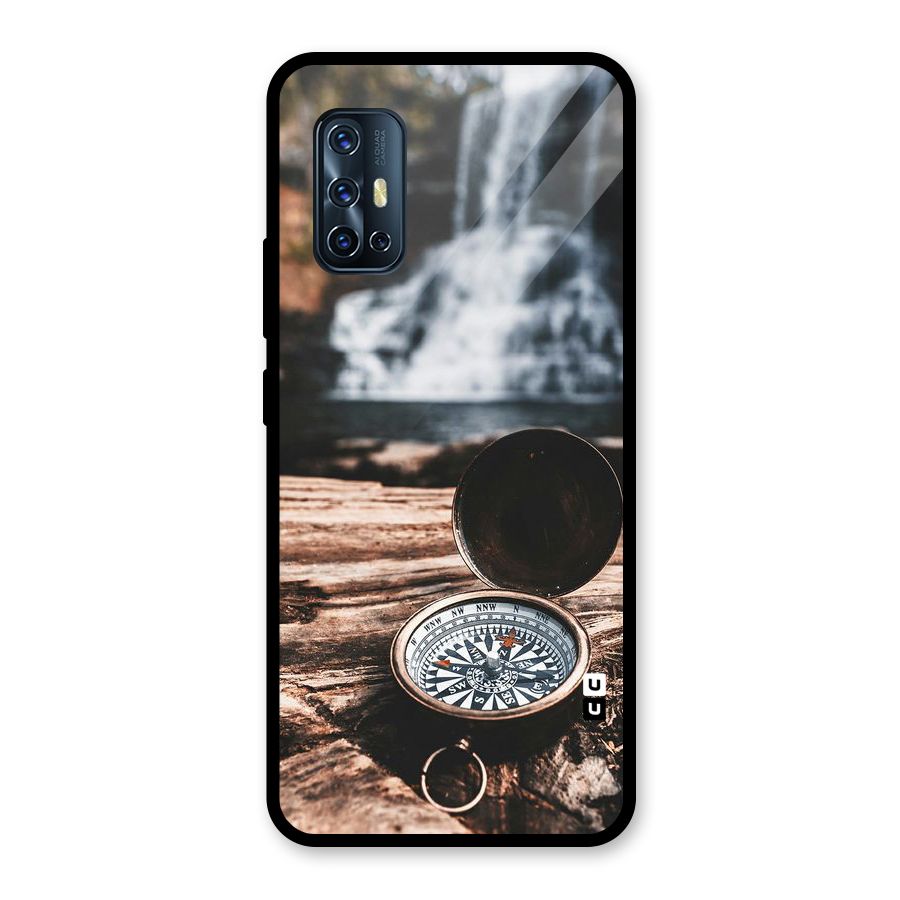 Compass Travel Glass Back Case for Vivo V17