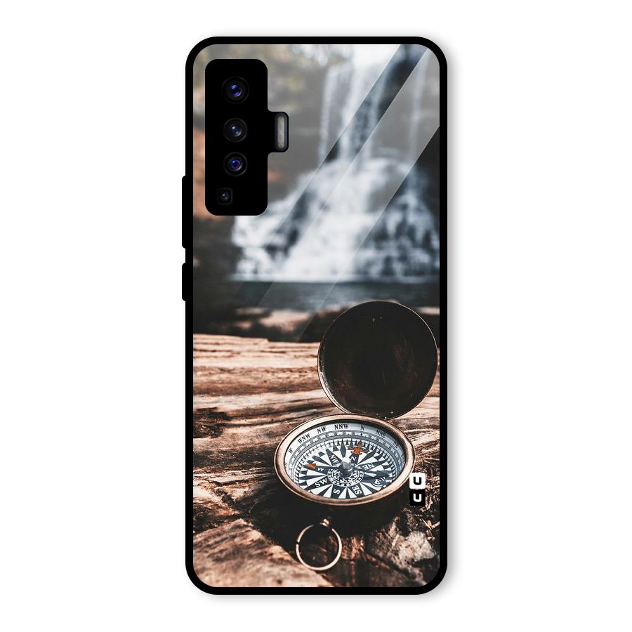 Compass Travel Glass Back Case for Vivo X50