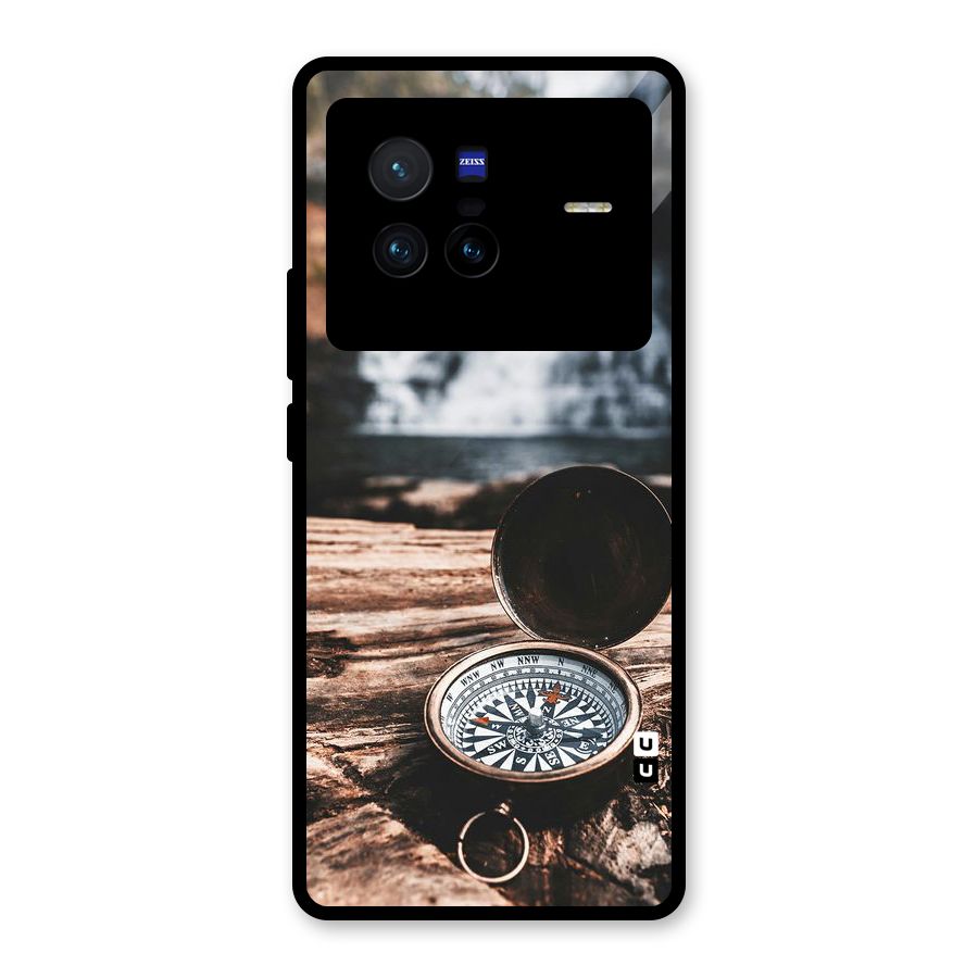 Compass Travel Glass Back Case for Vivo X80