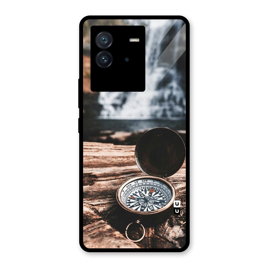 Compass Travel Glass Back Case for Vivo iQOO Neo 6 5G