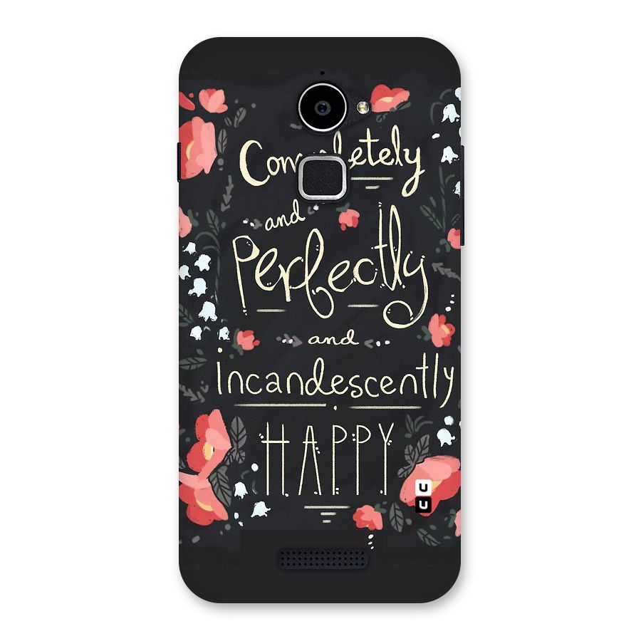 Completely Happy Back Case for Coolpad Note 3 Lite
