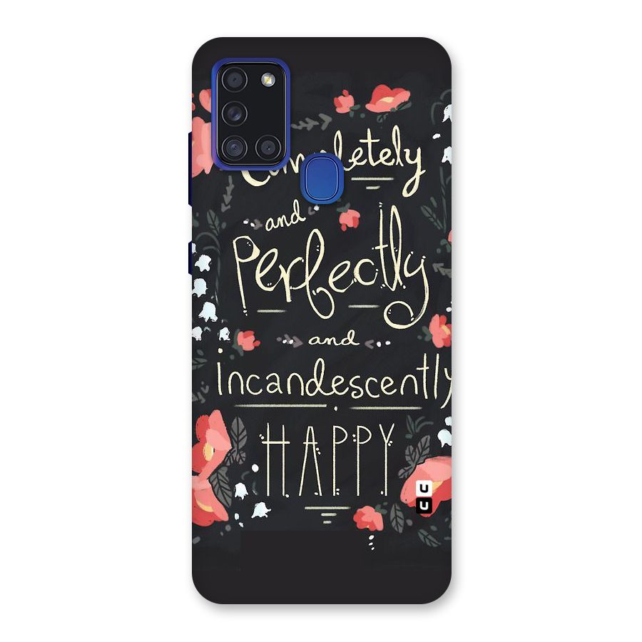 Completely Happy Back Case for Galaxy A21s
