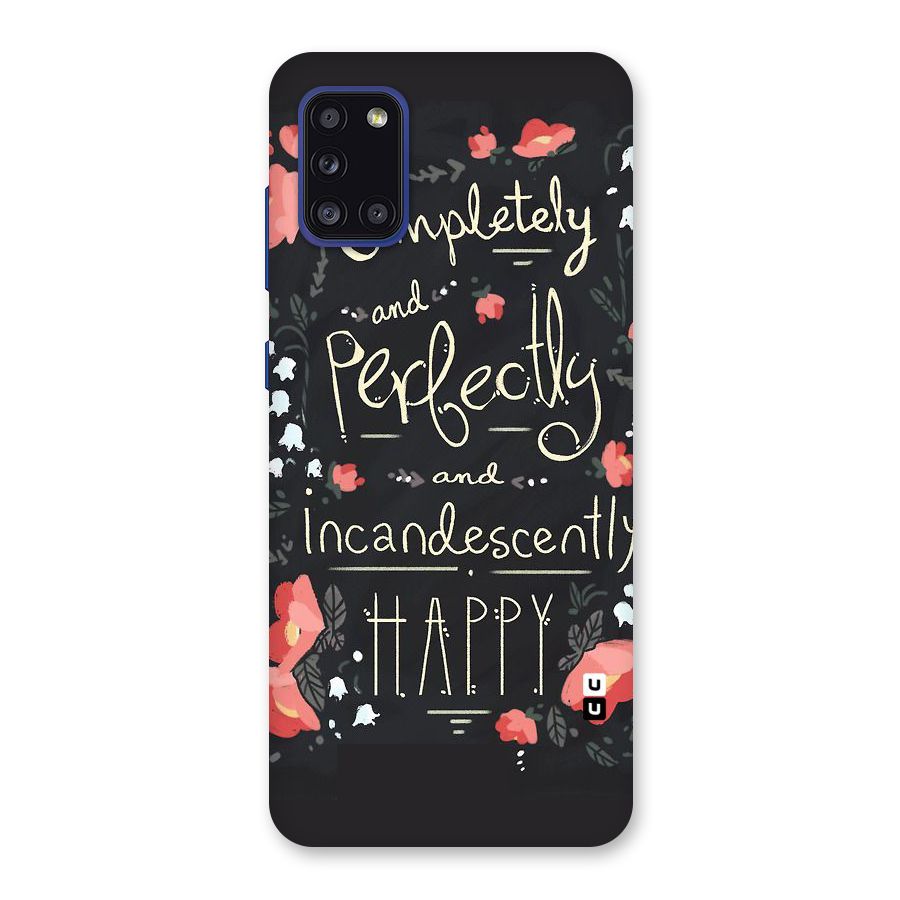 Completely Happy Back Case for Galaxy A31