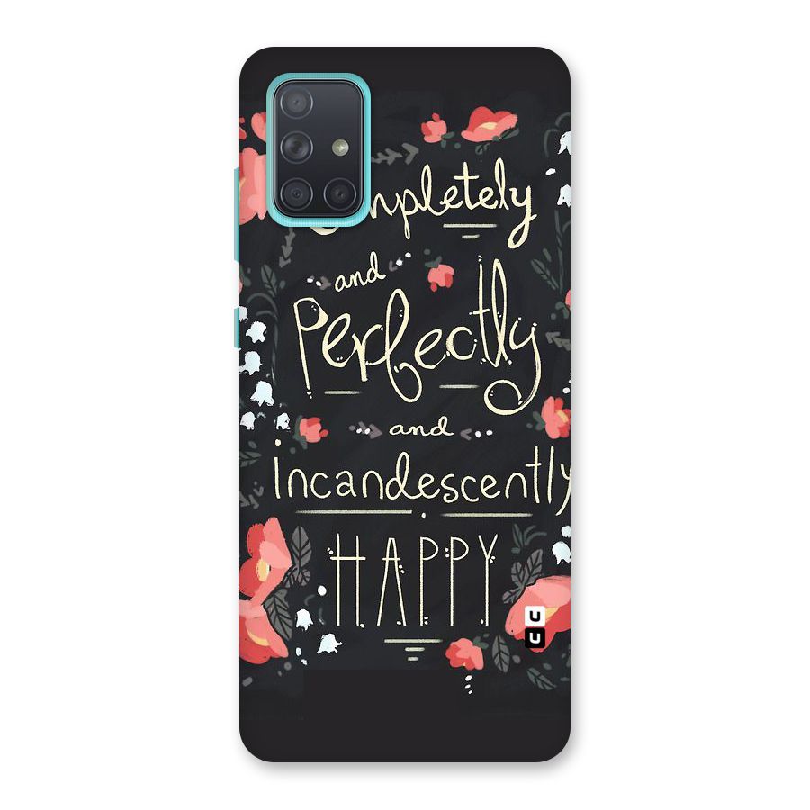 Completely Happy Back Case for Galaxy A71