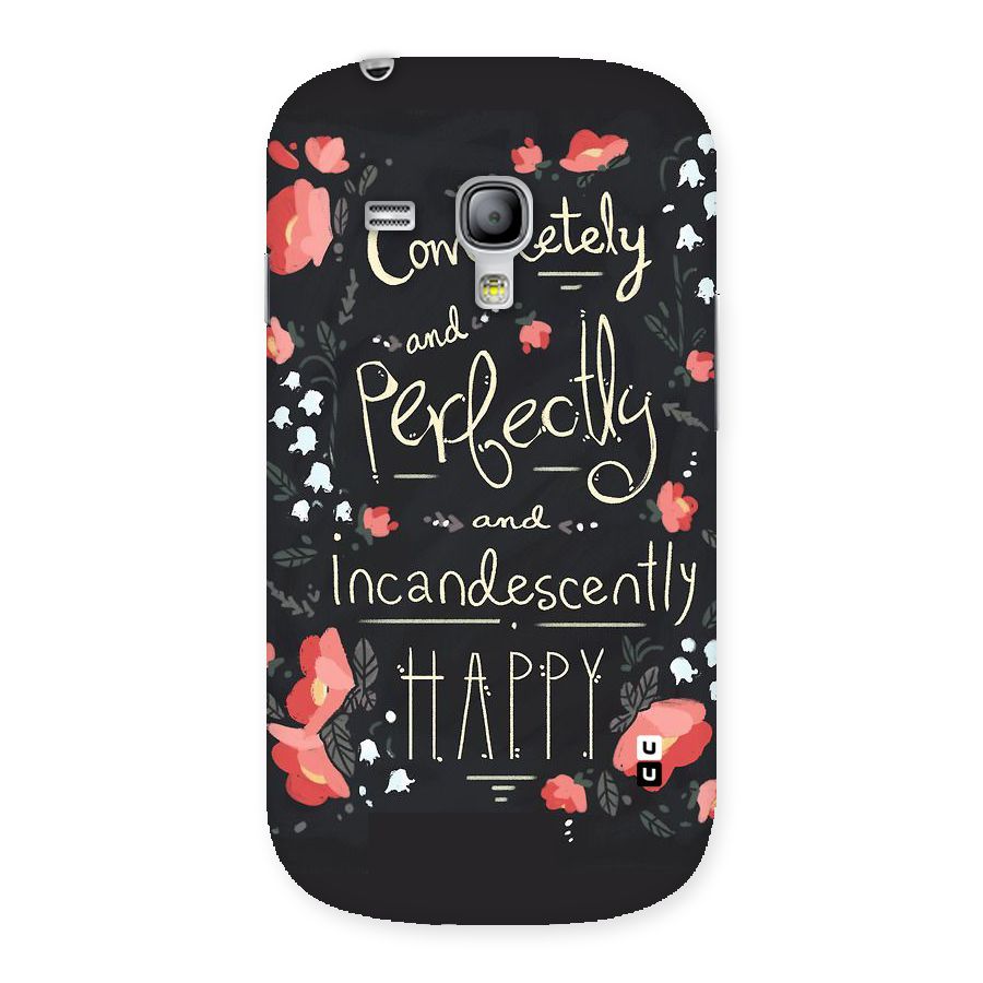 Completely Happy Back Case for Galaxy S3 Mini