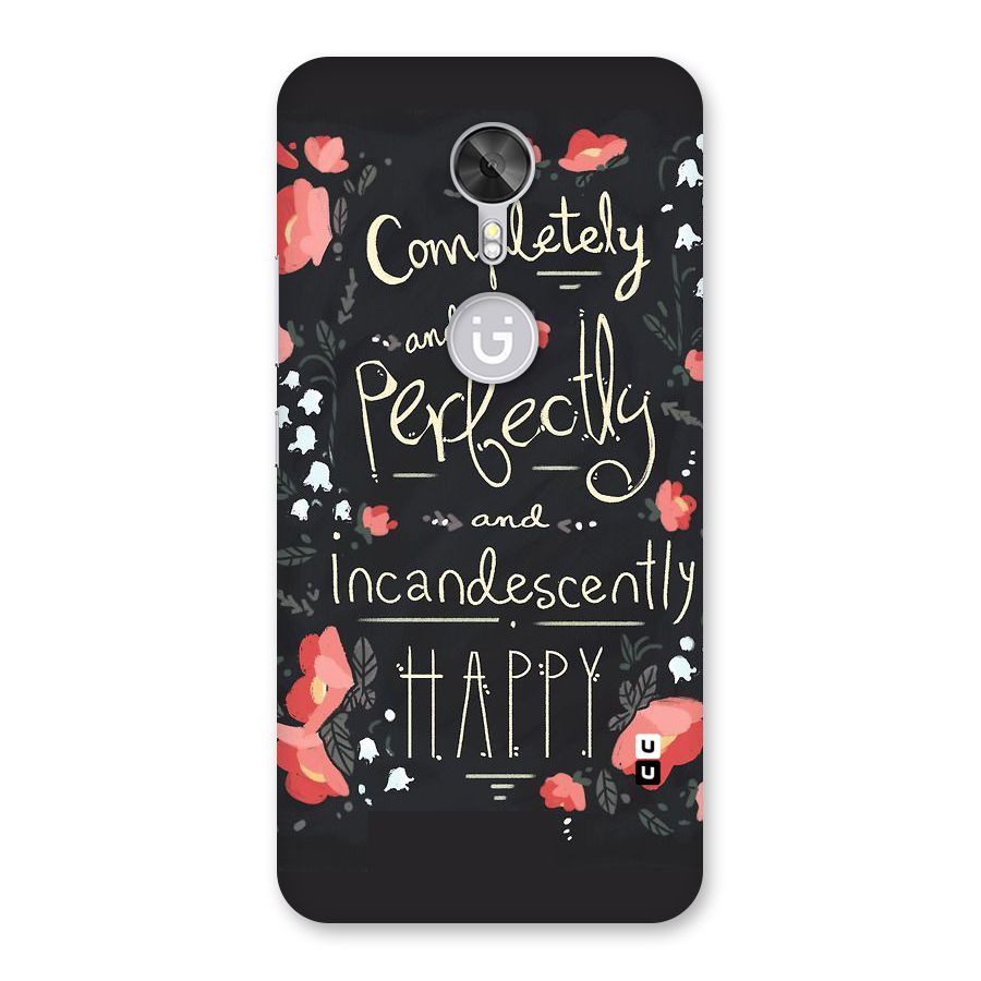 Completely Happy Back Case for Gionee A1