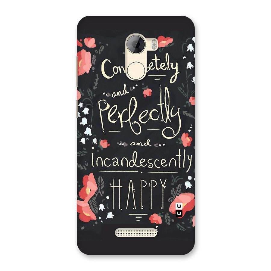 Completely Happy Back Case for Gionee A1 LIte