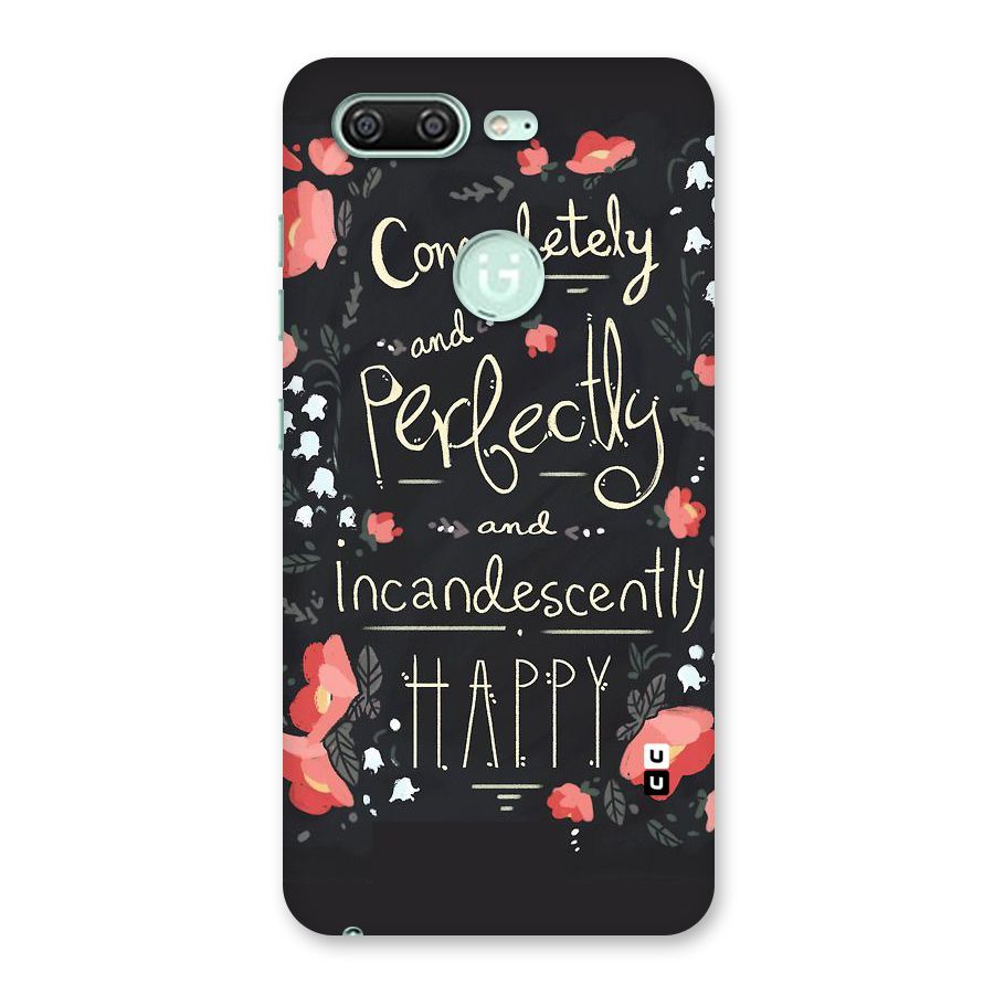 Completely Happy Back Case for Gionee S10