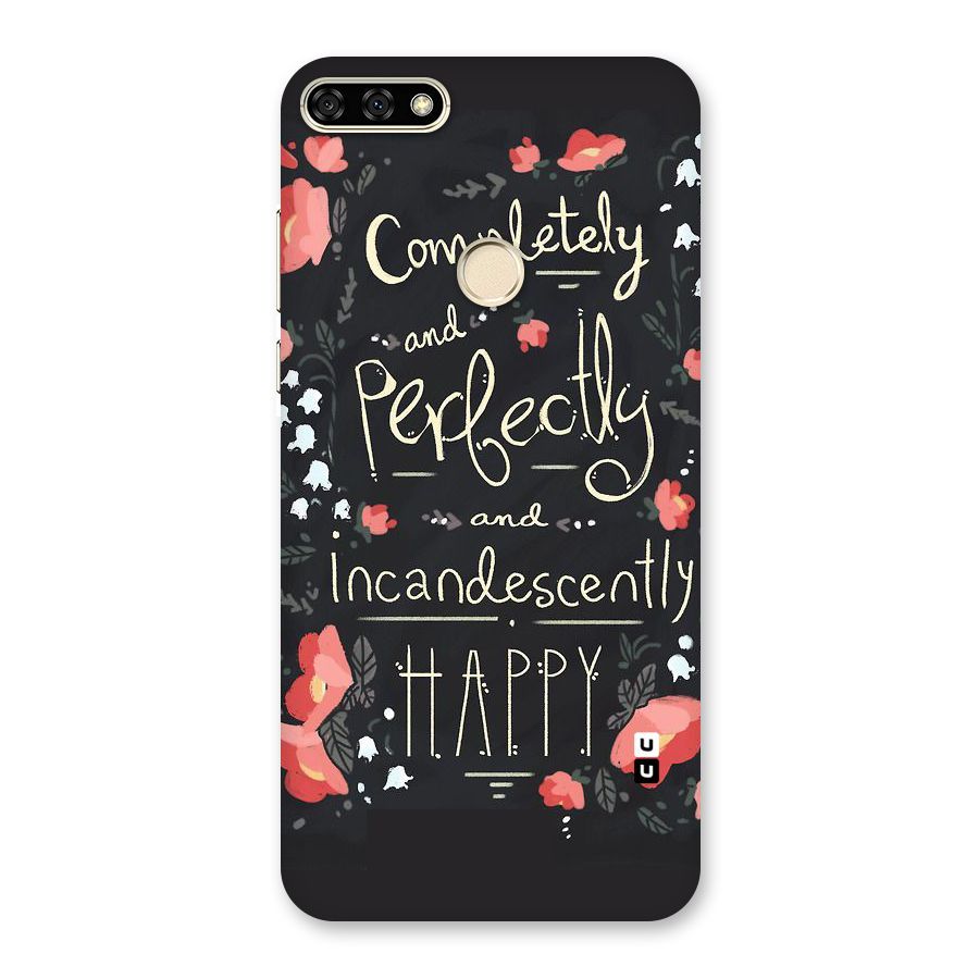Completely Happy Back Case for Honor 7A
