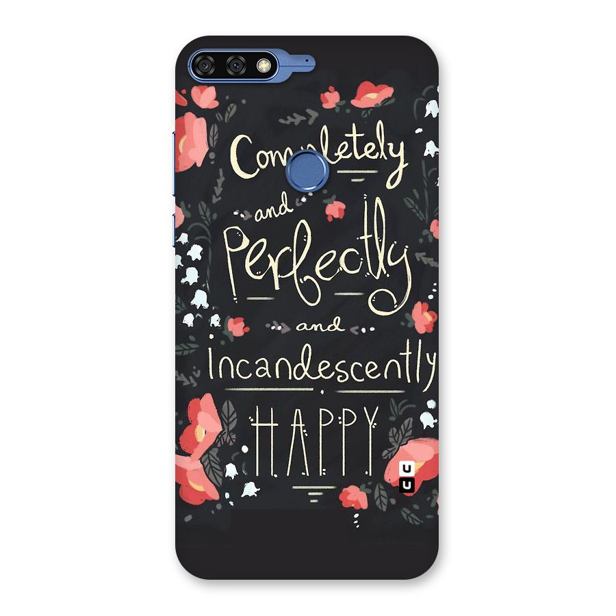 Completely Happy Back Case for Honor 7C