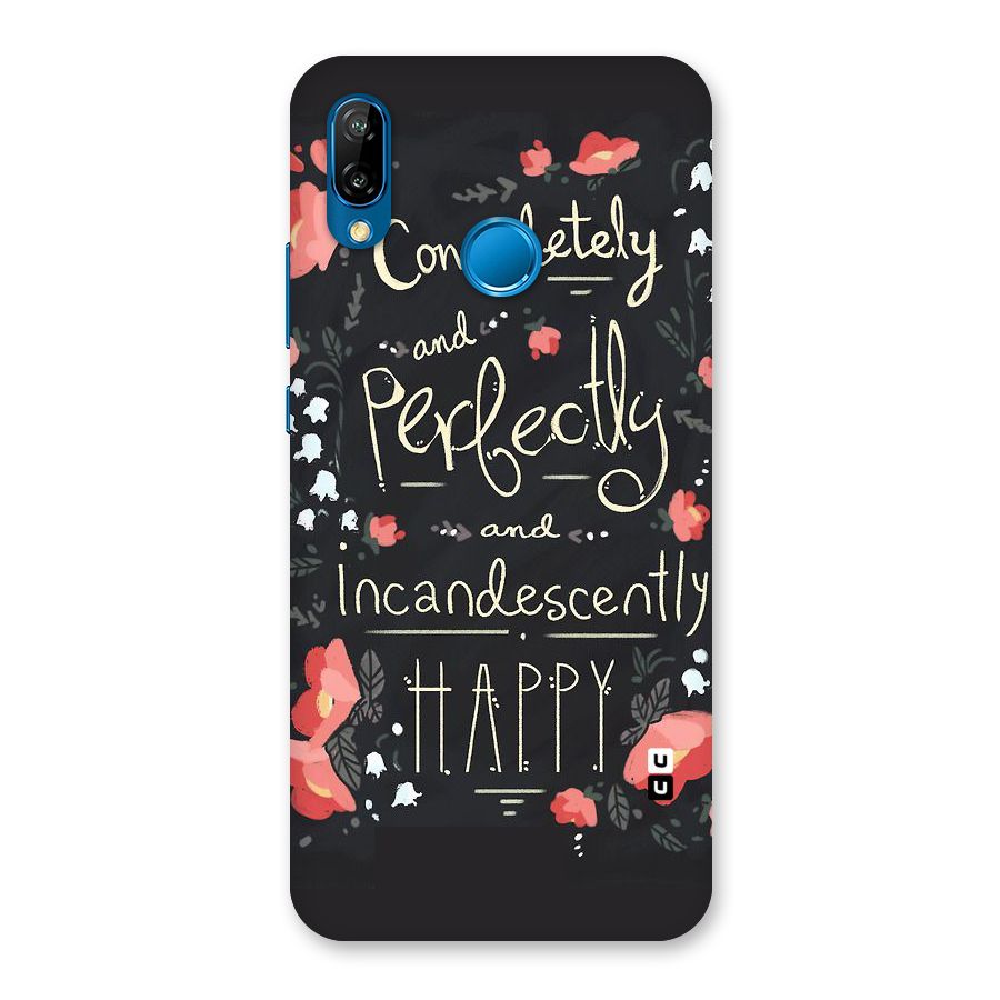 Completely Happy Back Case for Huawei P20 Lite