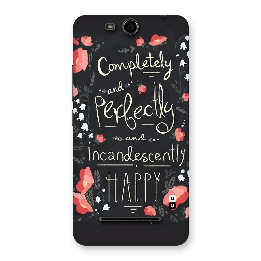 Completely Happy Back Case for Micromax Canvas Juice 3 Q392