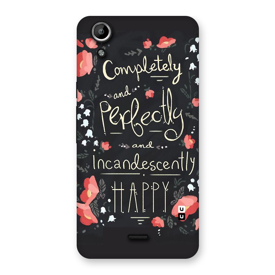 Completely Happy Back Case for Micromax Canvas Selfie Lens Q345