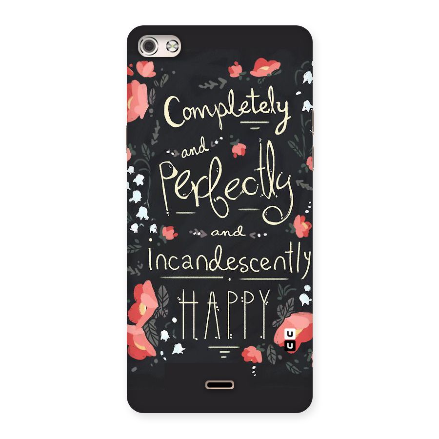 Completely Happy Back Case for Micromax Canvas Silver 5