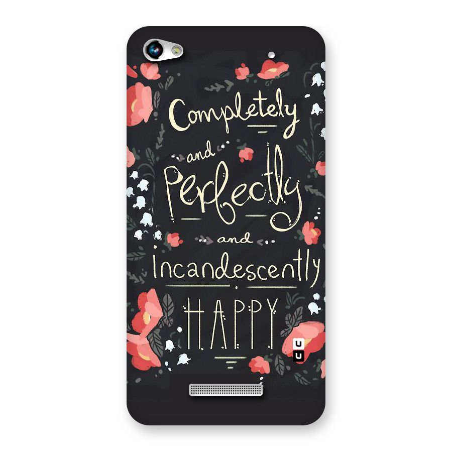 Completely Happy Back Case for Micromax Hue 2