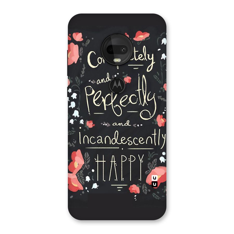 Completely Happy Back Case for Moto G7
