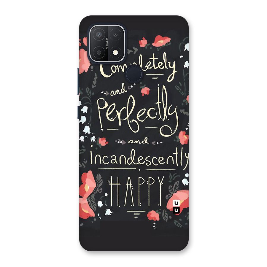 Completely Happy Back Case for Oppo A15s