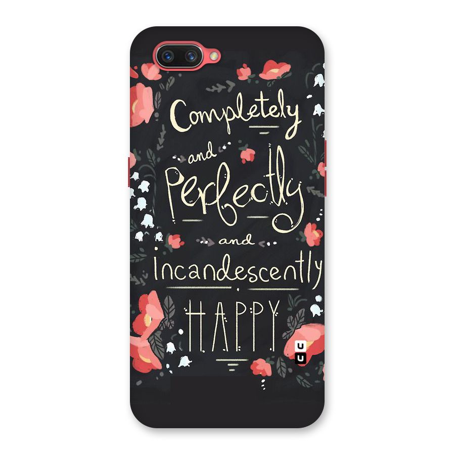 Completely Happy Back Case for Oppo A3s