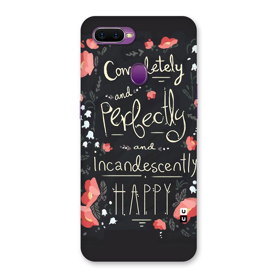 Completely Happy Back Case for Oppo F9