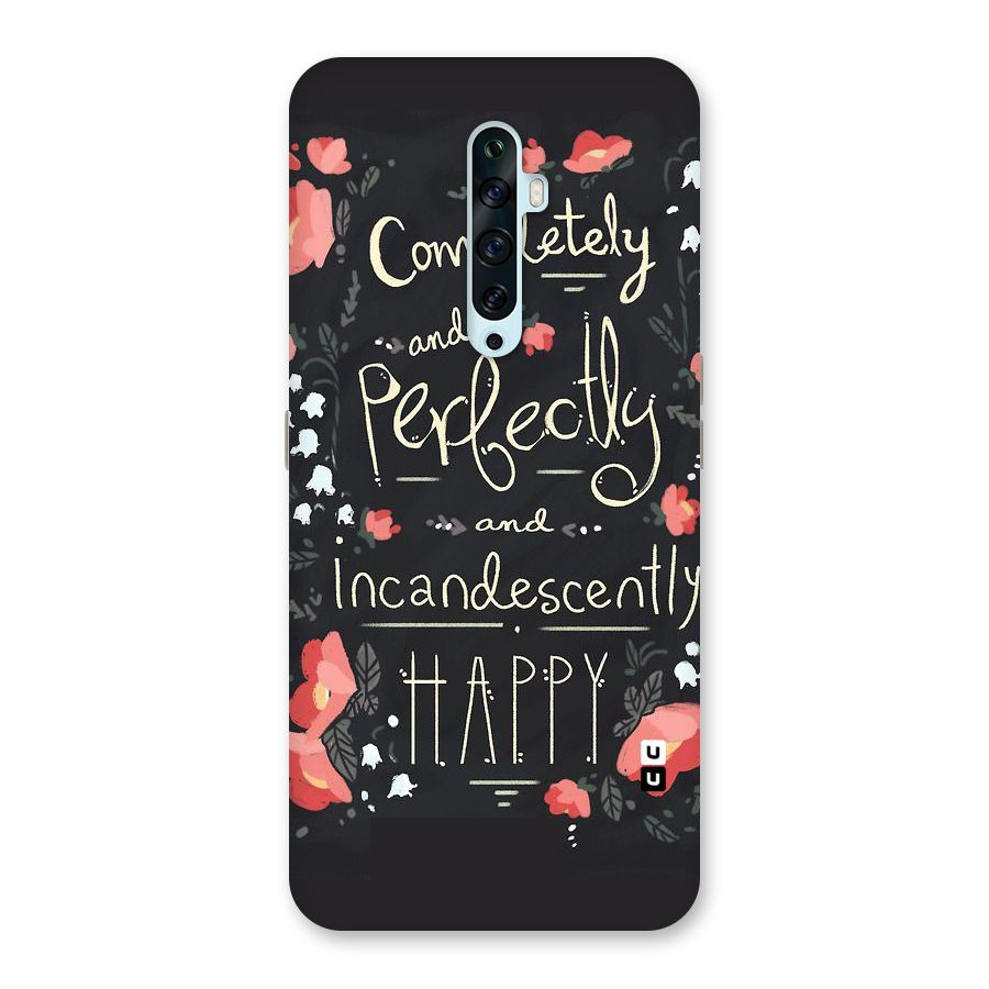 Completely Happy Back Case for Oppo Reno2 Z