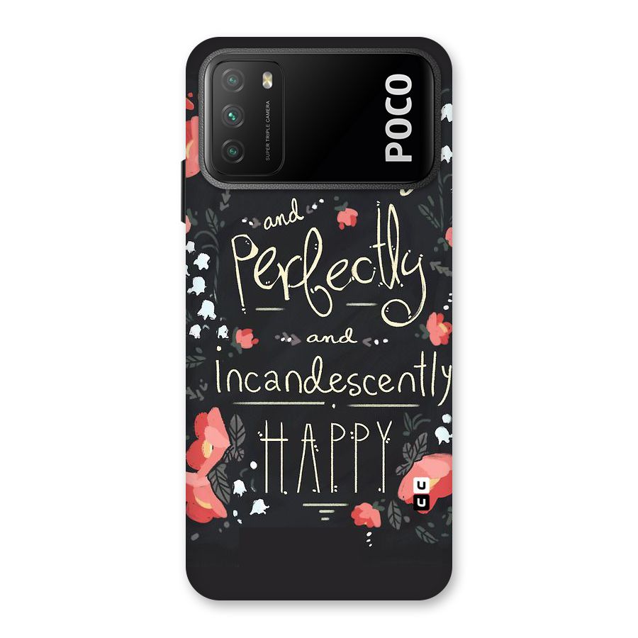Completely Happy Back Case for Poco M3