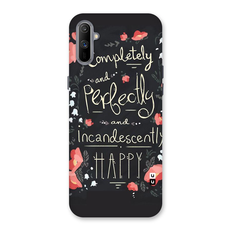 Completely Happy Back Case for Realme C3