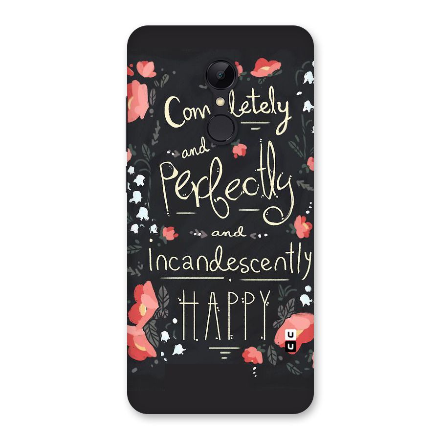 Completely Happy Back Case for Redmi 5