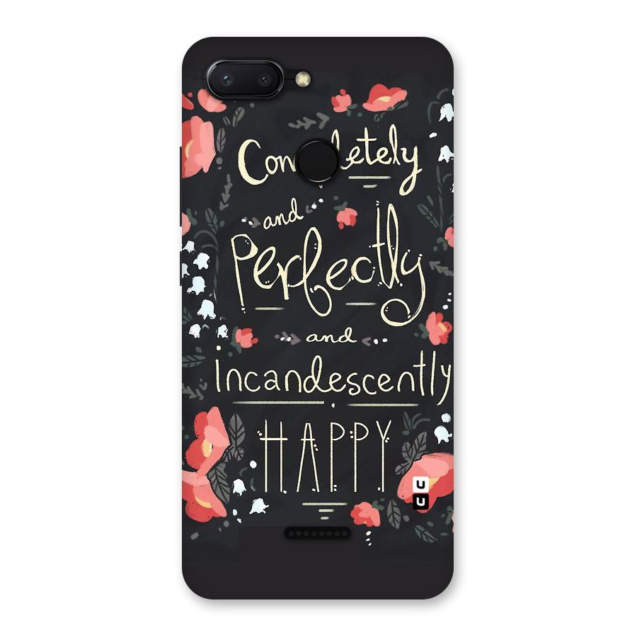 Completely Happy Back Case for Redmi 6